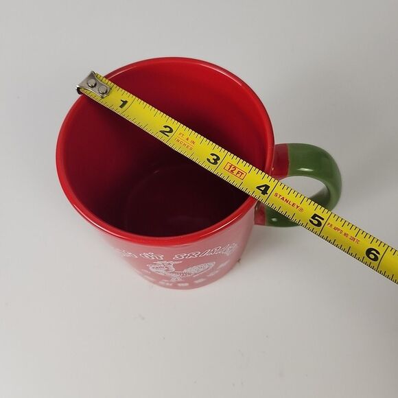 I Put Sriracha on my Sriracha Coffee Mug Tea Cup Tuong Ot Red Green Rooster - Picture 7 of 8